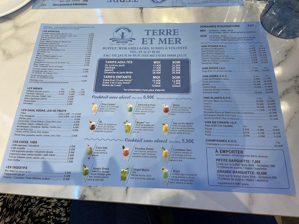 Terre Et Mer - Menu Image 4